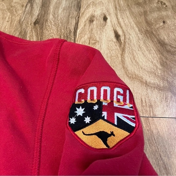 Coogi Red Australian Tri Nations Tournament Sweatshirt Embroidered Sweater XL - Picture 4 of 10